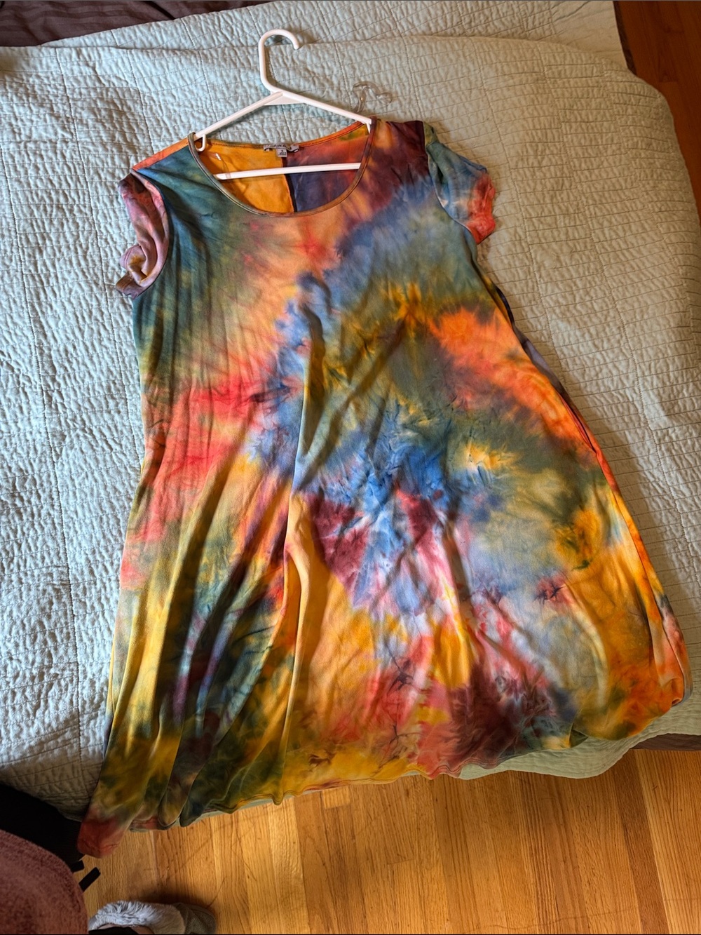 white birch Multicolor Tie-Dye Maxi Dress